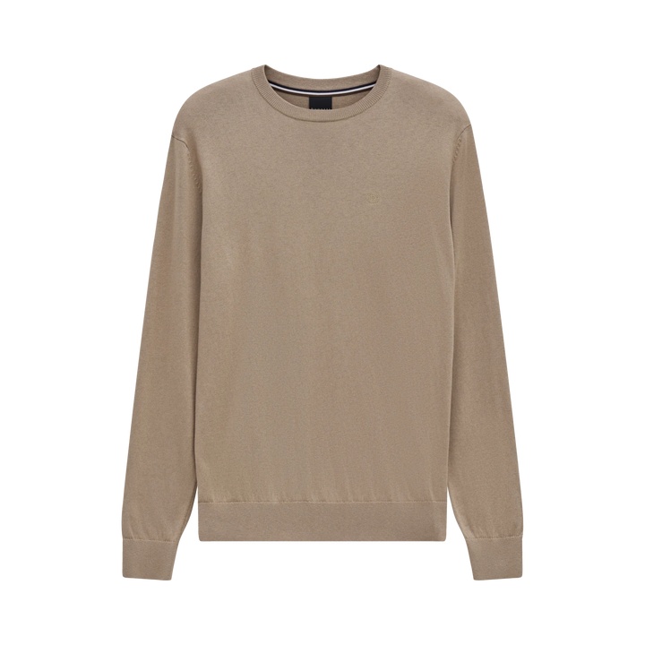 Bugatti Crew Neck Jumper- Taupe