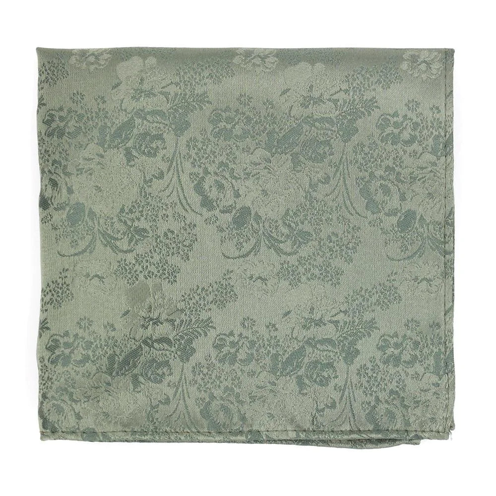 Pocket Square -sage floral